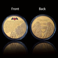 1pc Golden Relief Fan Badge Commemorative Coin from Justice League and the Movie Batman v Superman: Dawn of Justice – The Perfect Christmas Gift for Coin Collectors