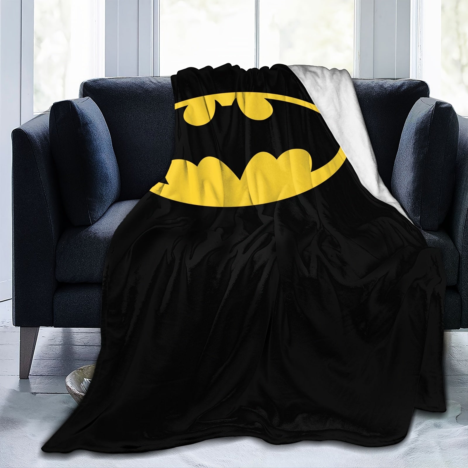 1pc Justice League Batman logo 50*60inch flannel blanket